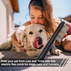 Starpawss PD-166 Electric Flea Comb for Dogs & Cats – Pet Lice, Tick & Flea Removal Grooming Brush