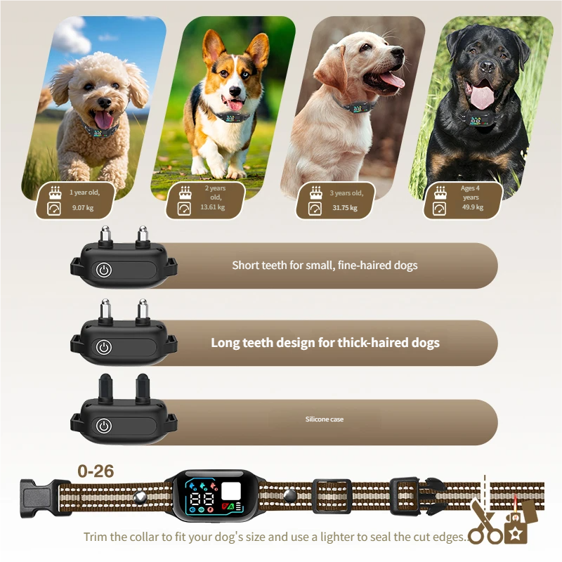 Starpawss PD-509 2-in-1 Dog Training Collar with Remote & LED Flashlight | 300-1000m Range