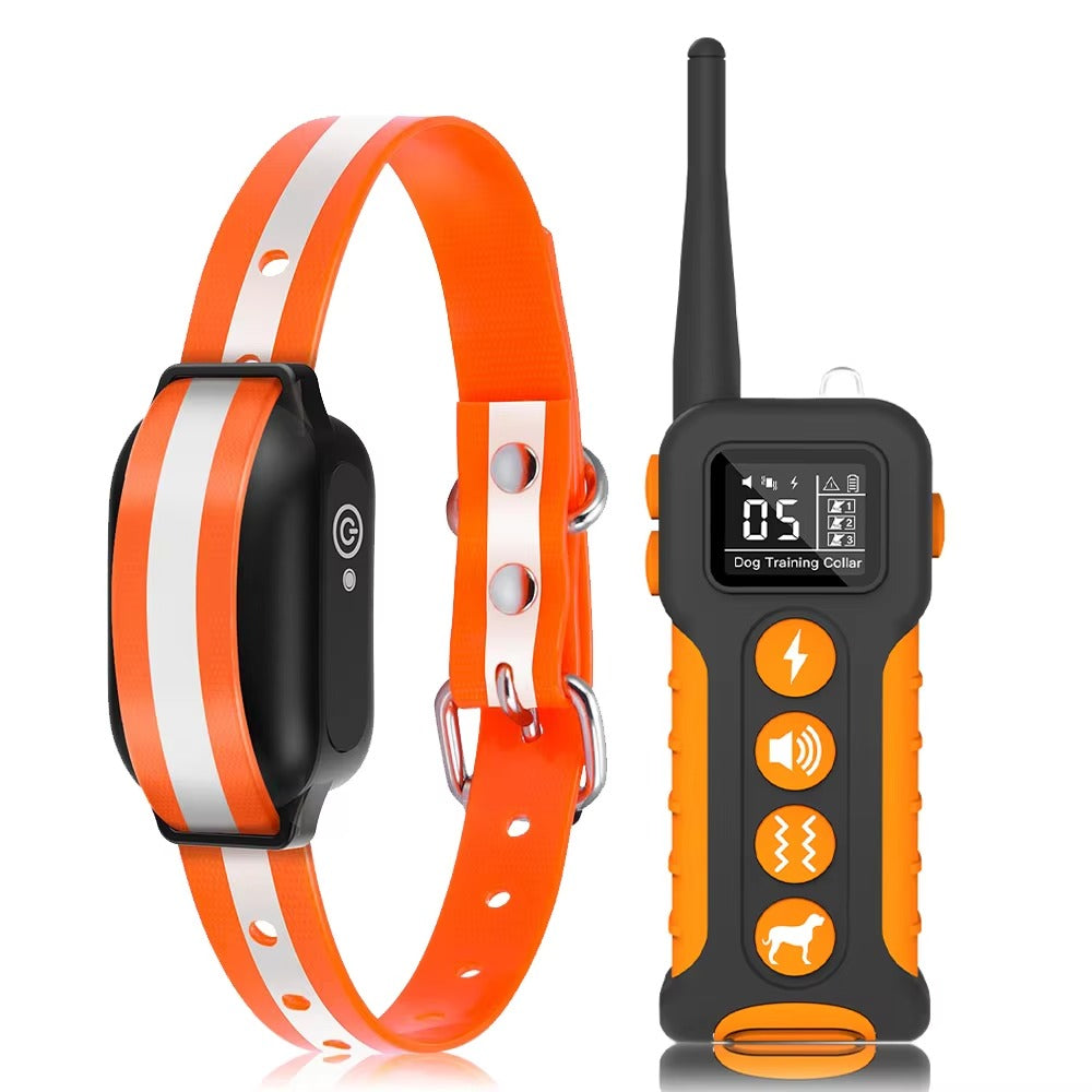 Starpawss PD-518 1000M Remote Dog Training Collar with Beep Vibration Static Shock | IP67 Waterproof Rechargeable E-Collar for Large Dogs