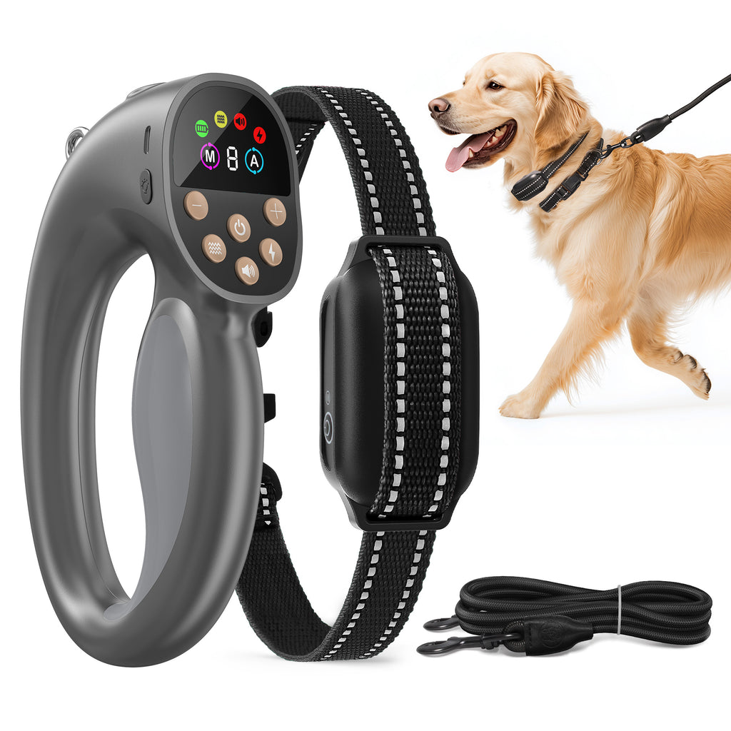 Starpawss PD-810 500-Yard Auto Leash Pulling Stop Dog Training Collar with Remote – Waterproof Rechargeable Anti-Pull Trainer