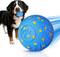 Interactive Dog Toys Smart Dog Ball for Aggressive Chewers Auto Bounce Blue | E-TPU vibrating dog ball, 3 auto modes, motion sensor, Type-C rechargeable, 4h runtime, IP54 waterproof, indoor/outdoor use