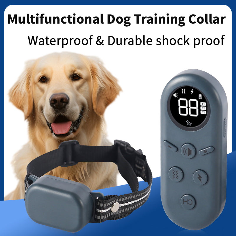 Starpawss P20 Rechargeable Remote Dog Training Collar for All Breeds – Waterproof E-Collar with Long Range Control