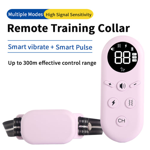 Starpawss P20 Rechargeable Remote Dog Training Collar for All Breeds – Waterproof E-Collar with Long Range Control