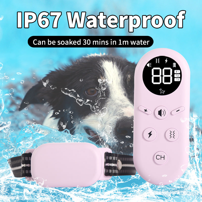 Starpawss P20 Rechargeable Remote Dog Training Collar for All Breeds – Waterproof E-Collar with Long Range Control