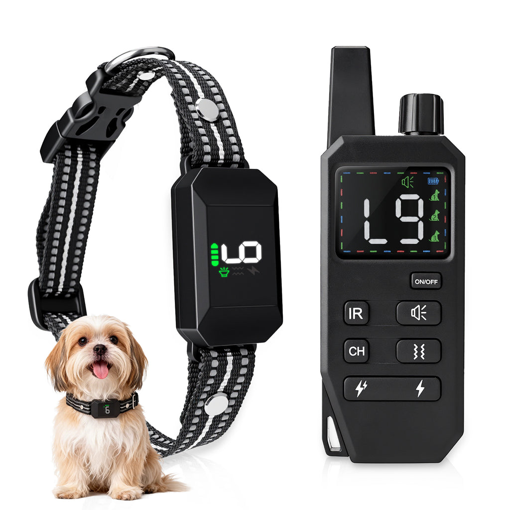 Starpawss P21 Multi-Function Anti-Bark Dog Training Collar with Remote Control, IP67 Waterproof & Rechargeable
