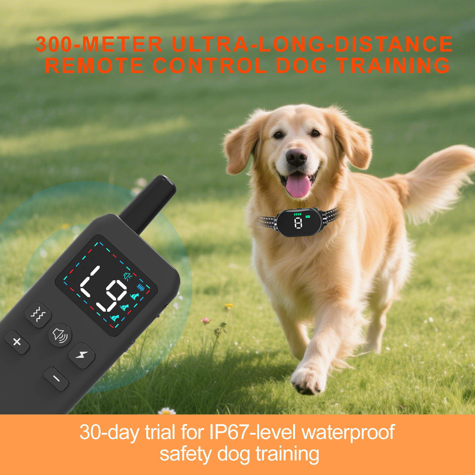 Starpawss P24 Dog Training Collar with Remote – Ultrasonic Bark Control & Waterproof Receiver