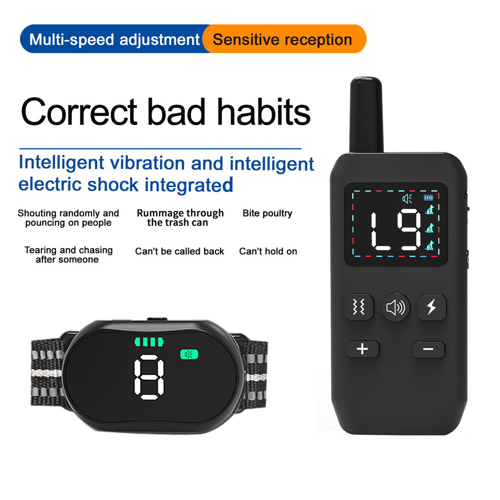Starpawss P24 Dog Training Collar with Remote – Ultrasonic Bark Control & Waterproof Receiver