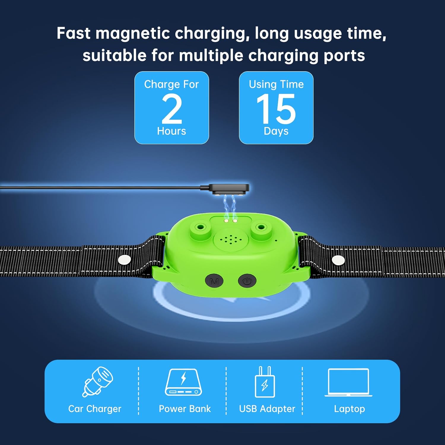 Starpawss PD-216 AI Smart Anti-Bark Dog Collar – Rechargeable Waterproof Training Collar with Beep, Vibration & Safe Static Modes